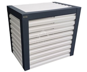 Osłona klimatyzatora - pompy ciepła 90x50x110 cm biały + antracyt NB250