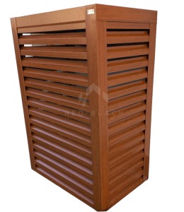 Osłona pompy ciepła 100x60x190 cm ciemny orzech NB262