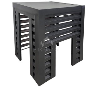 Osłona klimatyzatora - pompy ciepła 100x60x120 cm antracyt - niepełna zabudowa NB344