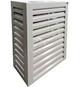 Osłona klimatyzatora – pompy ciepła 100x40x150 cm biały NB492