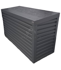 Osłona klimatyzatora - pompy ciepła 180x40x120 cm antracyt - spad w przód NB239