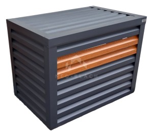 Osłona klimatyzatora - pompy ciepła 90x60x100 cm antracyt  NB248